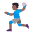 Man Playing Handball Flat Medium Dark Emoji from Fluent Emoji Flat Set