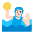 Man Playing Water Polo Flat Light Emoji from Fluent Emoji Flat Set