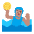 Man Playing Water Polo Flat Medium Emoji from Fluent Emoji Flat Set