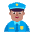 Man Police Officer Flat Medium Emoji from Fluent Emoji Flat Set