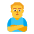 Man Pouting Flat Default Emoji from Fluent Emoji Flat Set