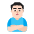 Man Pouting Flat Light Emoji from Fluent Emoji Flat Set