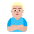 Man Pouting Flat Medium Light Emoji from Fluent Emoji Flat Set