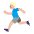 Man Running Flat Medium Light Emoji from Fluent Emoji Flat Set