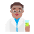 Man Scientist Flat Medium Emoji from Fluent Emoji Flat Set