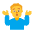 Man Shrugging Flat Default Emoji from Fluent Emoji Flat Set