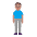 Man Standing Flat Medium Emoji from Fluent Emoji Flat Set