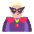 Man Supervillain Flat Medium Light Emoji from Fluent Emoji Flat Set