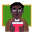 Man Teacher Flat Dark Emoji from Fluent Emoji Flat Set