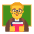 Man Teacher Flat Default Emoji from Fluent Emoji Flat Set