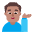 Man Tipping Hand Flat Medium Emoji from Fluent Emoji Flat Set