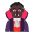 Man Vampire Flat Dark Emoji from Fluent Emoji Flat Set