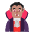 Man Vampire Flat Medium Emoji from Fluent Emoji Flat Set