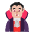 Man Vampire Flat Medium Light Emoji from Fluent Emoji Flat Set