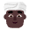 Man Wearing Turban Flat Dark Emoji from Fluent Emoji Flat Set