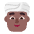 Man Wearing Turban Flat Medium Dark Emoji from Fluent Emoji Flat Set