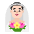 Man With Veil Flat Light Emoji from Fluent Emoji Flat Set