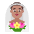 Man With Veil Flat Medium Emoji from Fluent Emoji Flat Set