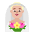 Man With Veil Flat Medium Light Emoji from Fluent Emoji Flat Set