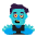 Man Zombie Flat Emoji from Fluent Emoji Flat Set