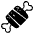 Meat On Bone Emoji from EmojiTwo Black Set