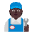 Mechanic Flat Dark Emoji from Fluent Emoji Flat Set
