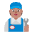 Mechanic Flat Medium Emoji from Fluent Emoji Flat Set
