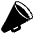 Megaphone Emoji from EmojiTwo Black Set