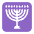 Menorah Flat Emoji from Fluent Emoji Flat Set