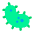 Microbe Flat Emoji from Fluent Emoji Flat Set