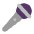 Microphone Flat Emoji from Fluent Emoji Flat Set