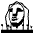 Moai Emoji from EmojiTwo Black Set