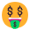 Money Mouth Face Flat Emoji from Fluent Emoji Flat Set