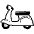 Motor Scooter Emoji from EmojiTwo Black Set