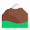 Mountain Flat Emoji from Fluent Emoji Flat Set