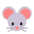 Mouse Face Flat Emoji from Fluent Emoji Flat Set