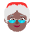 Mrs Claus Flat Medium Dark Emoji from Fluent Emoji Flat Set