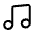 Download free Music PNG, SVG vector icon from Mynaui Line set.