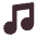 Musical Note Flat Emoji from Fluent Emoji Flat Set