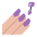 Nail Polish Flat Medium Light Emoji from Fluent Emoji Flat Set