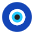 Nazar Amulet Flat Emoji from Fluent Emoji Flat Set