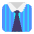 Necktie Flat Emoji from Fluent Emoji Flat Set