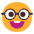 Nerd Face Flat Emoji from Fluent Emoji Flat Set