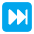 Next Track Button Flat Emoji from Fluent Emoji Flat Set