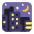 Night With Stars Flat Emoji from Fluent Emoji Flat Set