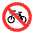 No Bicycles Flat Emoji from Fluent Emoji Flat Set