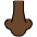 Nose Dark Skin Tone Emoji from OpenMoji Set
