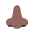 Nose Flat Medium Dark Emoji from Fluent Emoji Flat Set