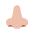 Nose Flat Medium Light Emoji from Fluent Emoji Flat Set