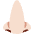 Nose Light Skin Tone Emoji from Twemoji Set
